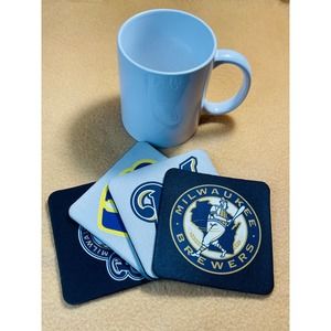 BREWERS HIGH QUALITY COASTER SET (PACK OF 4 PER ORDER)